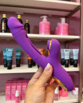 VIBRADOR VAI E VEM COM LINGUA E SUGADOR